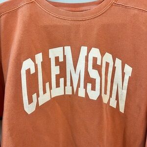 Clemson Orange Crew Neck Sweatshirt Comfort Colors M